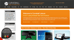 Desktop Screenshot of curveball-leisure.com