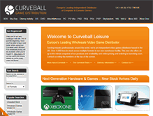 Tablet Screenshot of curveball-leisure.com